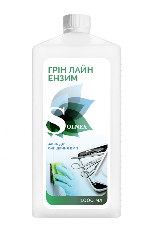 Засіб дезінфекційний "ГРІН ЛАЙН ЕНЗИМ", флакон, 1000 мл